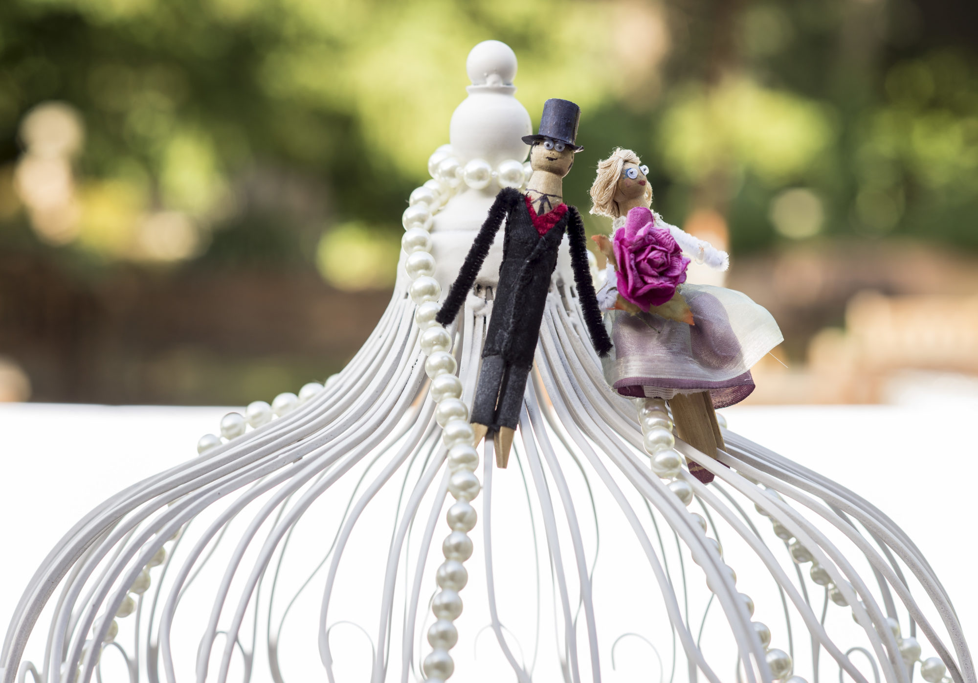 Peg doll bride and groom gift Love HeartWood Fusion Events & Weddings